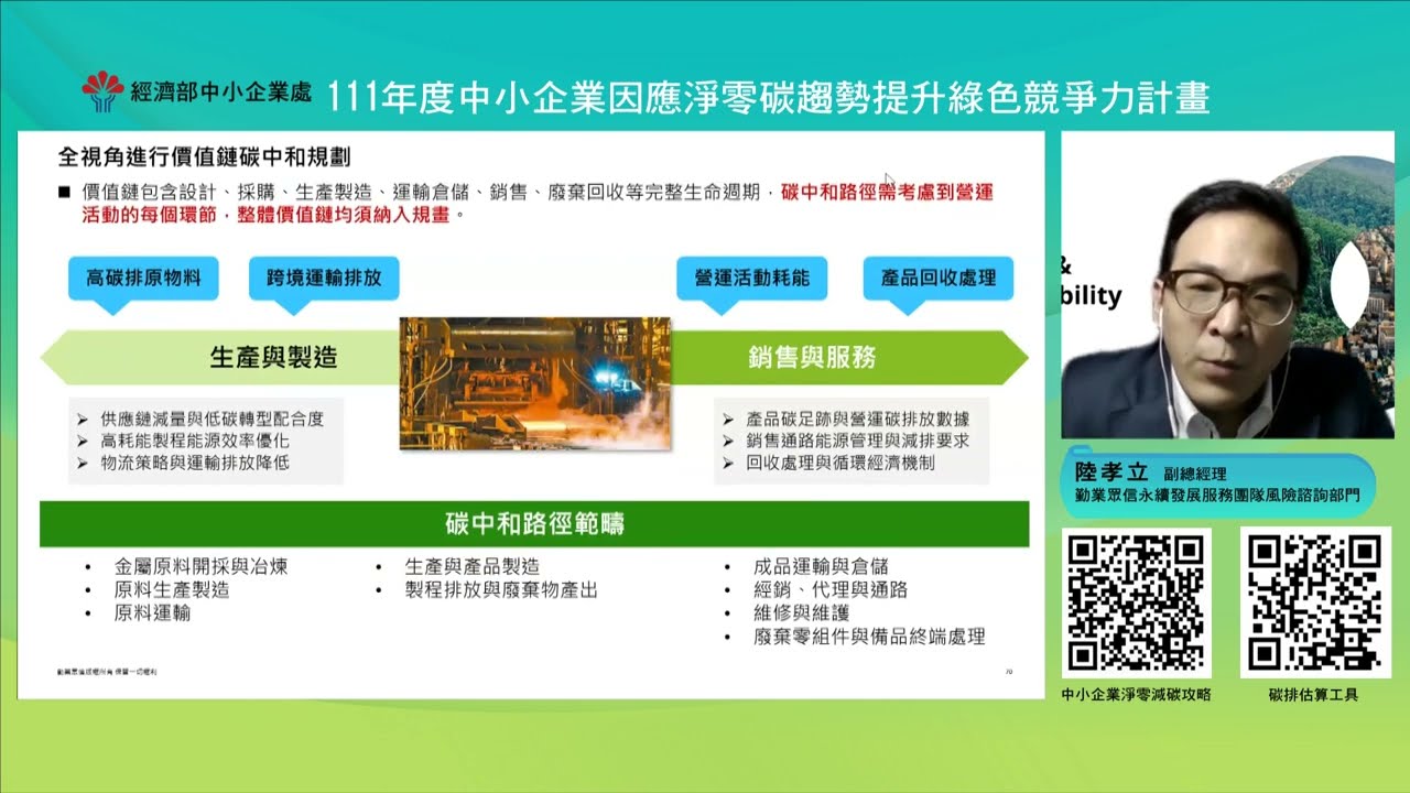 目標擬定與工具運用 - 中小企業因應淨零碳排營運與策略規劃
