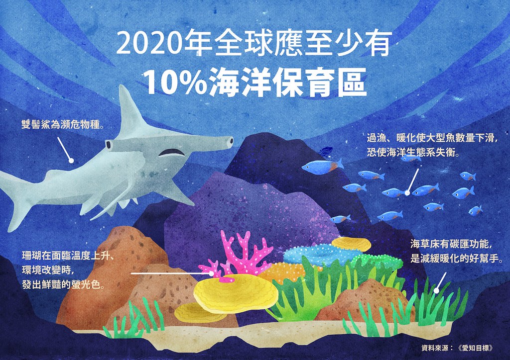 20項愛知目標中，第11項設定全球應至少劃設10％海洋保護區。.jpeg
